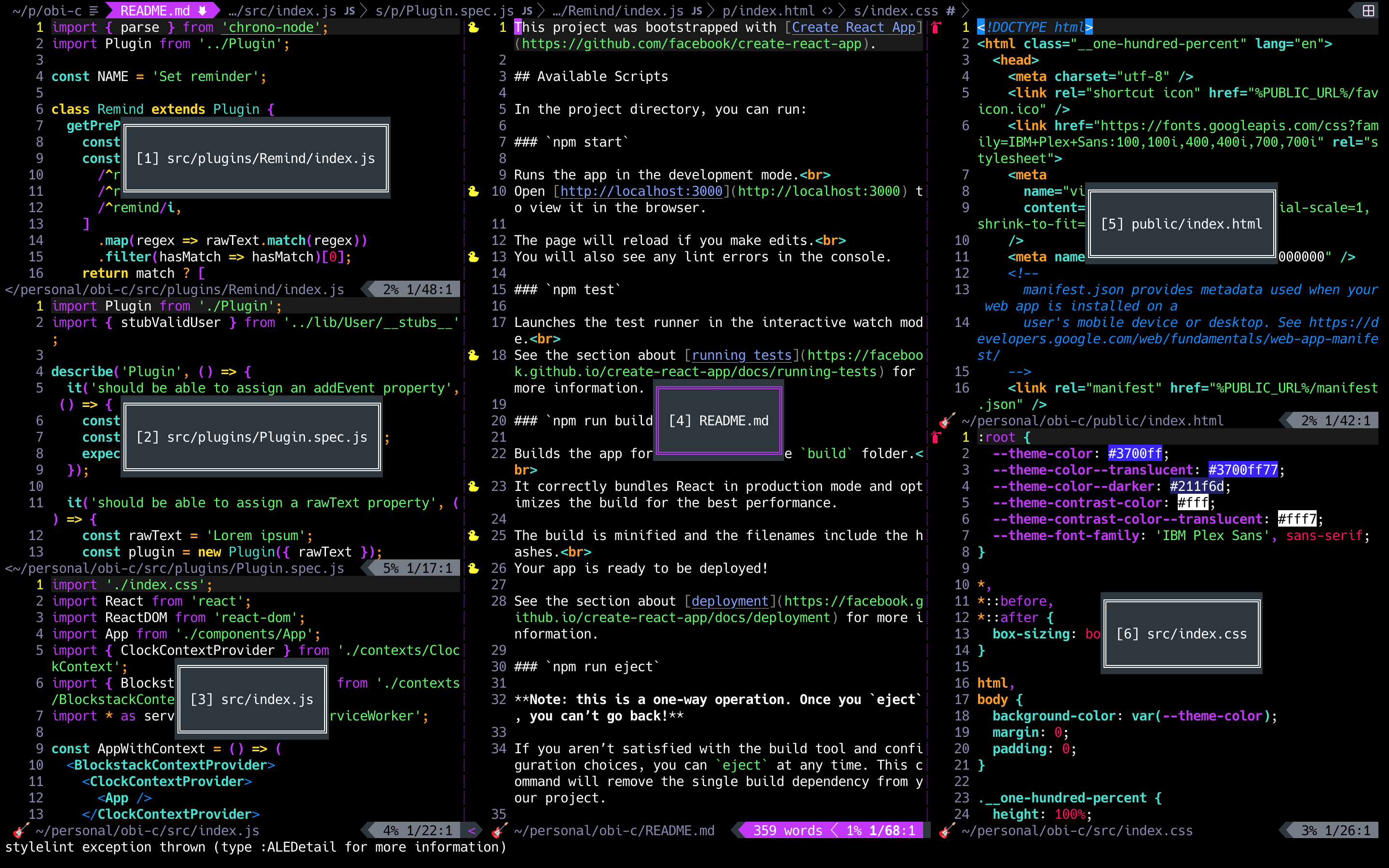 you-are-here.vim screenshot