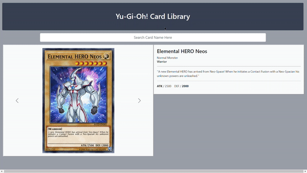 Card Search Demonstration