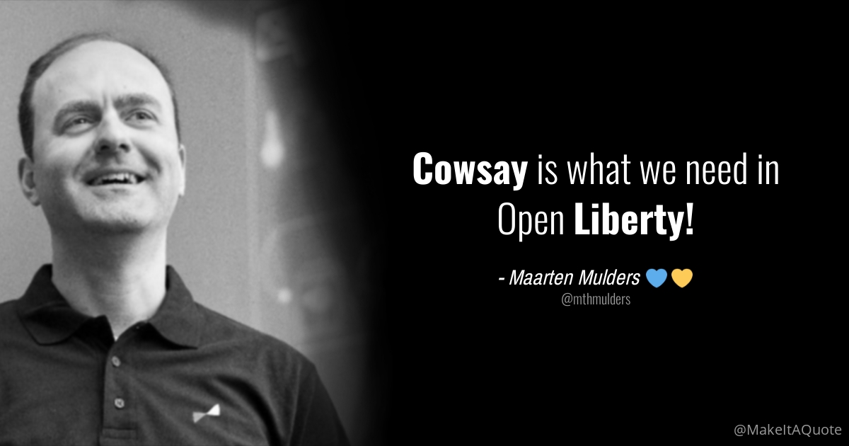 mthmulders cowsay openliberty
