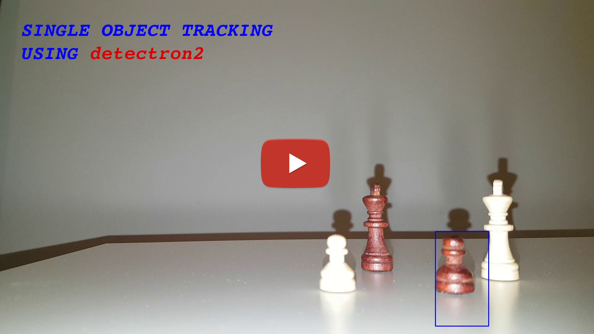 Single object tracking using detectron2