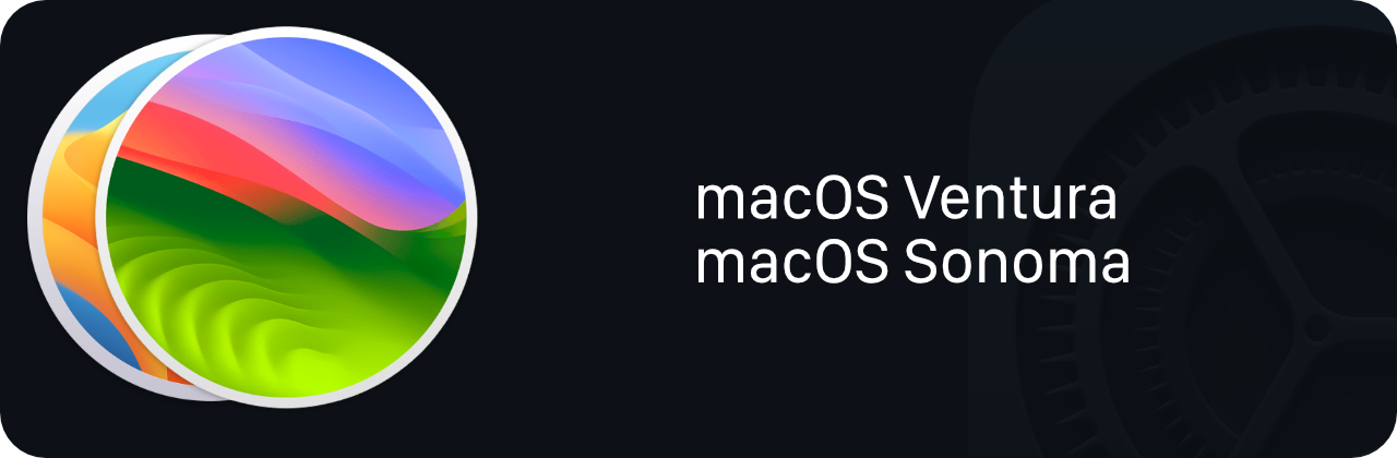 macOS Ventura and Sonoma System Settings