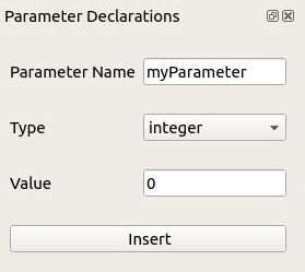 Parameters Dock Widget