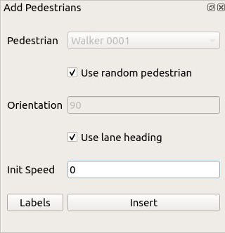 Add Pedestrians Dock Widget