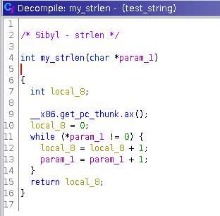 Commented function