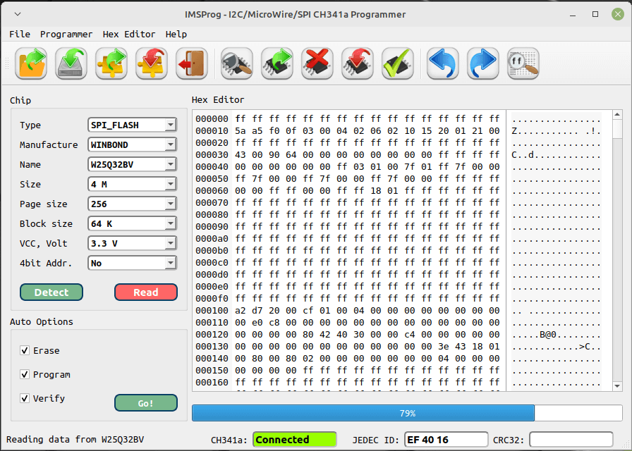 CH341A EEPROM programmer