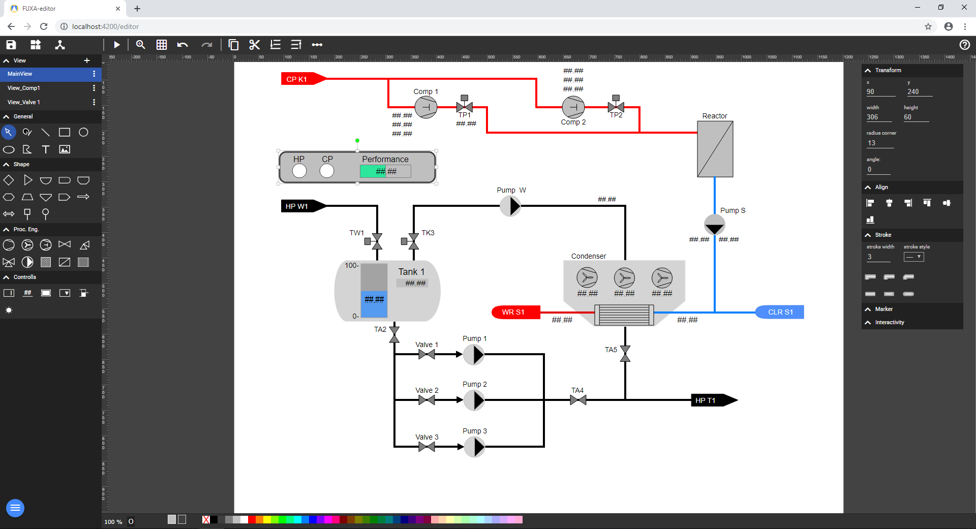 fuxa editor