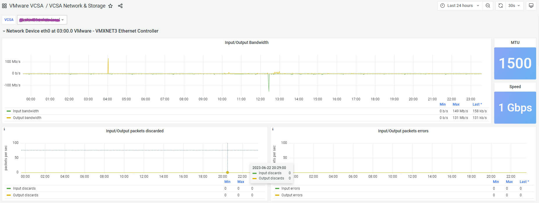 VCSA Network and Storage 1