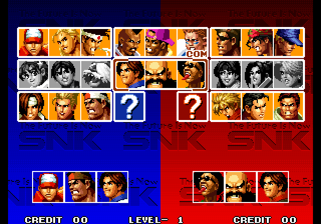 kof94te character select screen