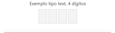 Exemplo de uso, input type text