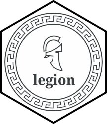 hex-sticker of the legion package for R