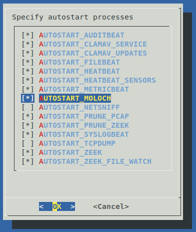 Autostart services