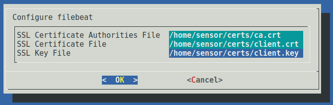 SSL certificate files