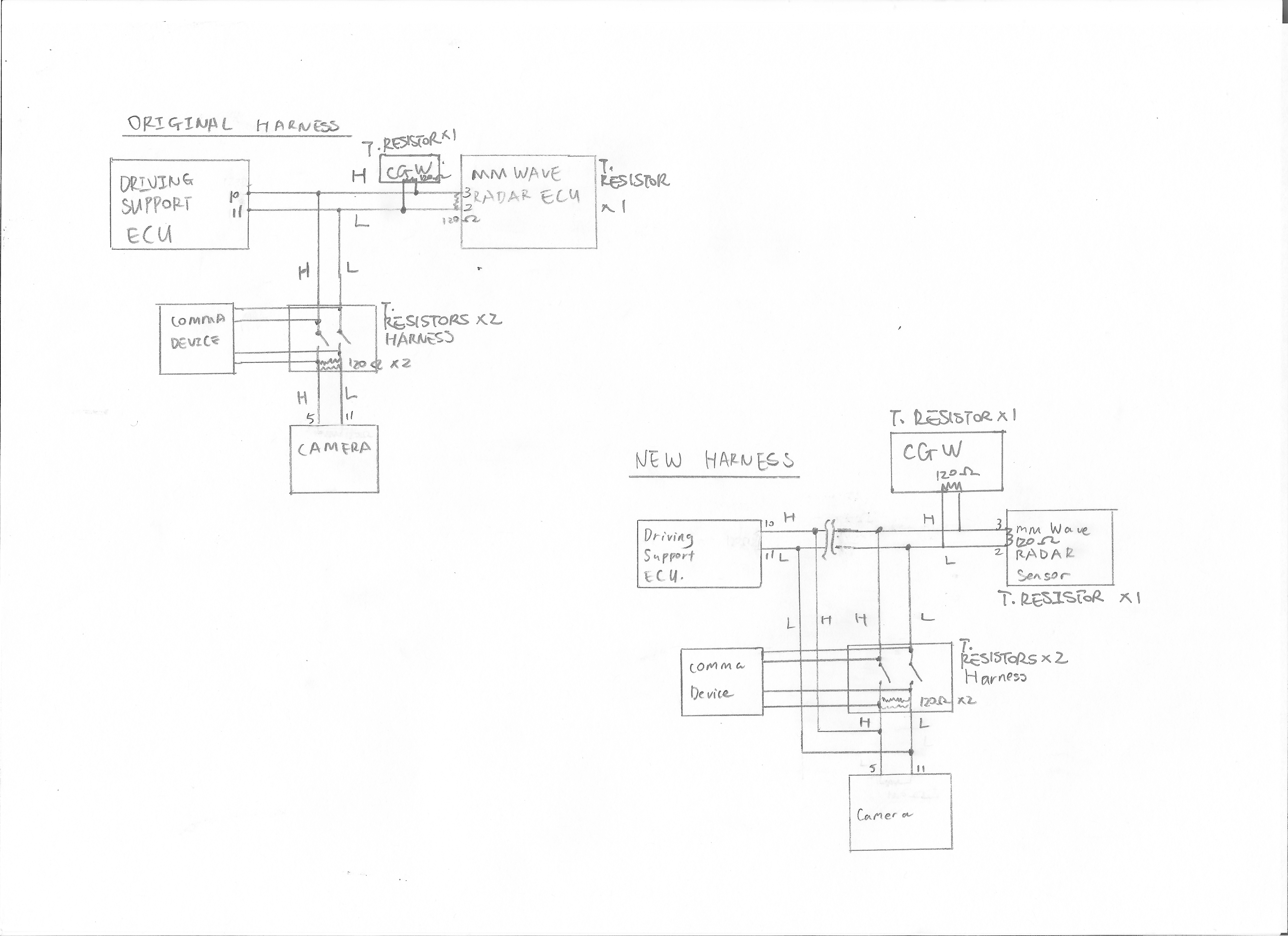 Schematic of The DSU Re-Route Harness