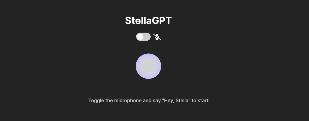 StellaGPT Main Screen