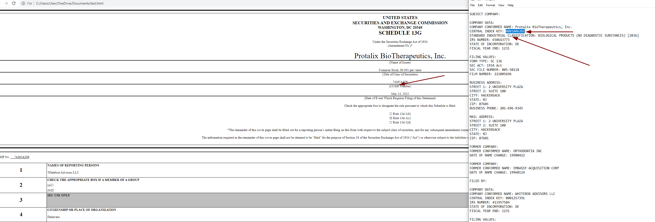 Enrich from filings