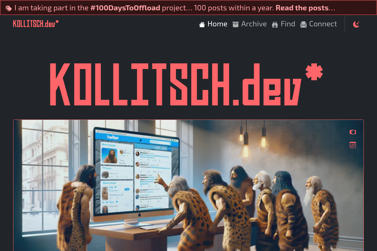 Screenshot of kollitsch.dev