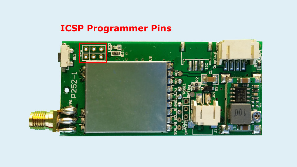 ICSP pin header
