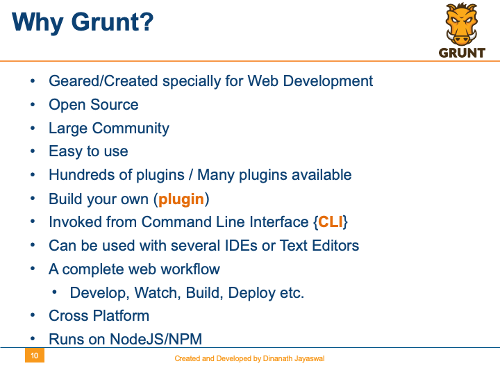 Grunt-The JavaScript Task Runner - Why Grunt?