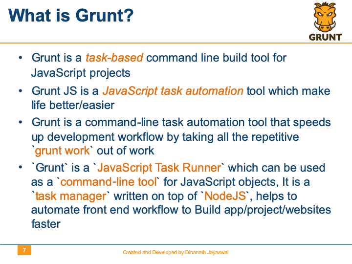 Grunt-The JavaScript Task Runner - What is Grunt?