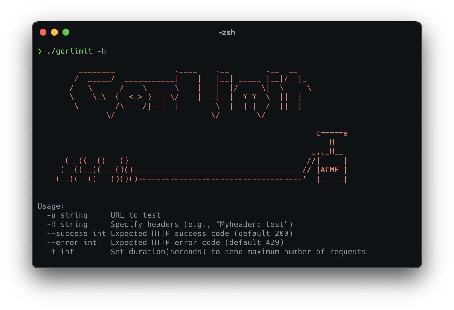 Terminal usage example