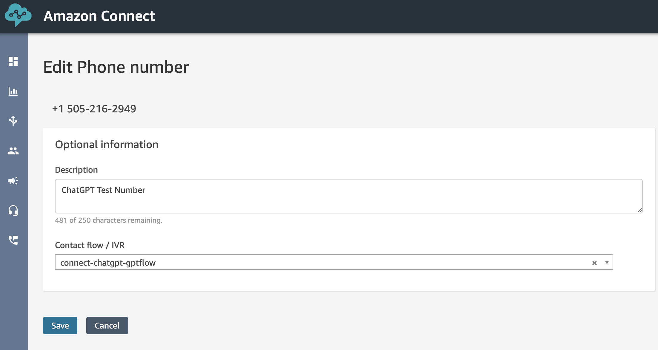 Associate Flow to Phone Number