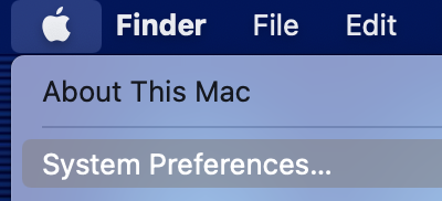 macOS menu screenshot