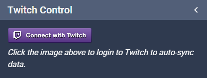 Twitch Control Login