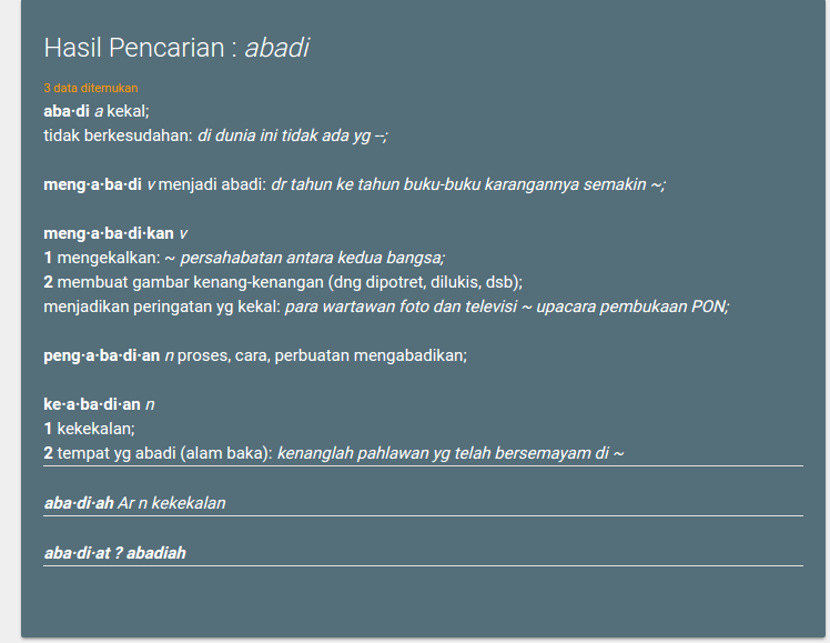 Pencarian Ketemu