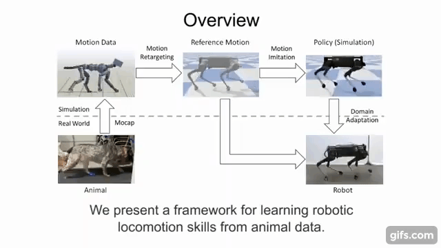 Learning Agile Robotic Locomotion Skills by Imitating Animals