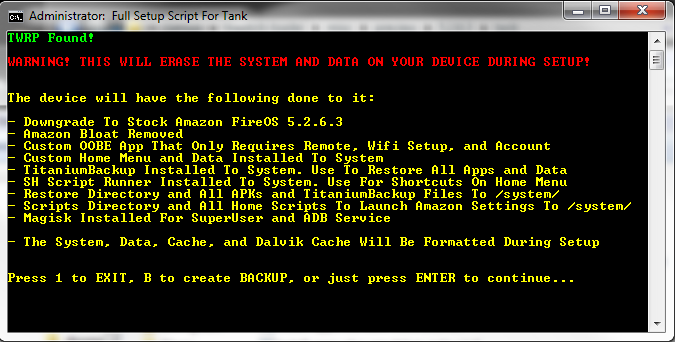 Tank 5.2.6.3 Full Setup Script