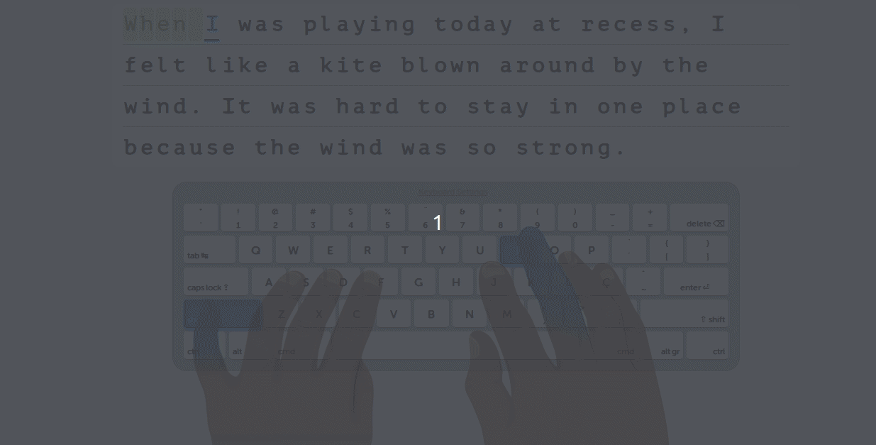gif of touch typing