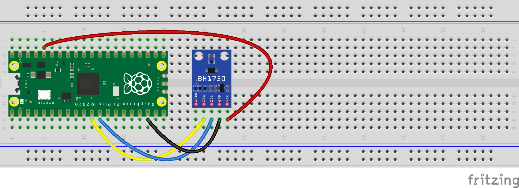 Fritzing wiring for the example code.