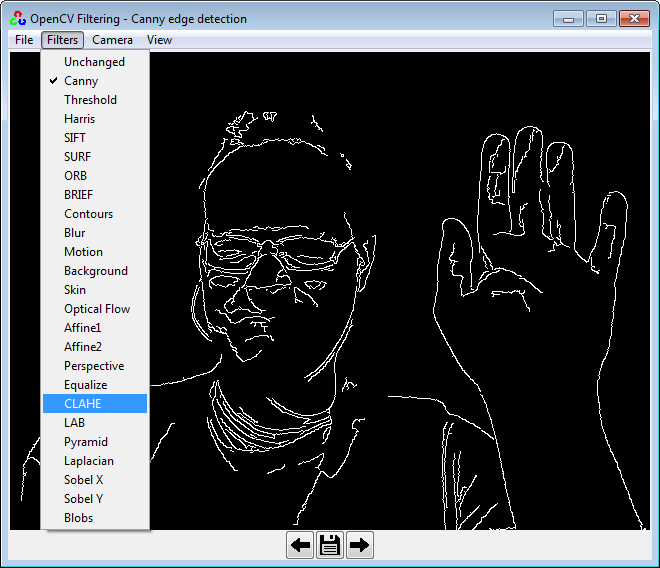 OpenCV Filtering GUI