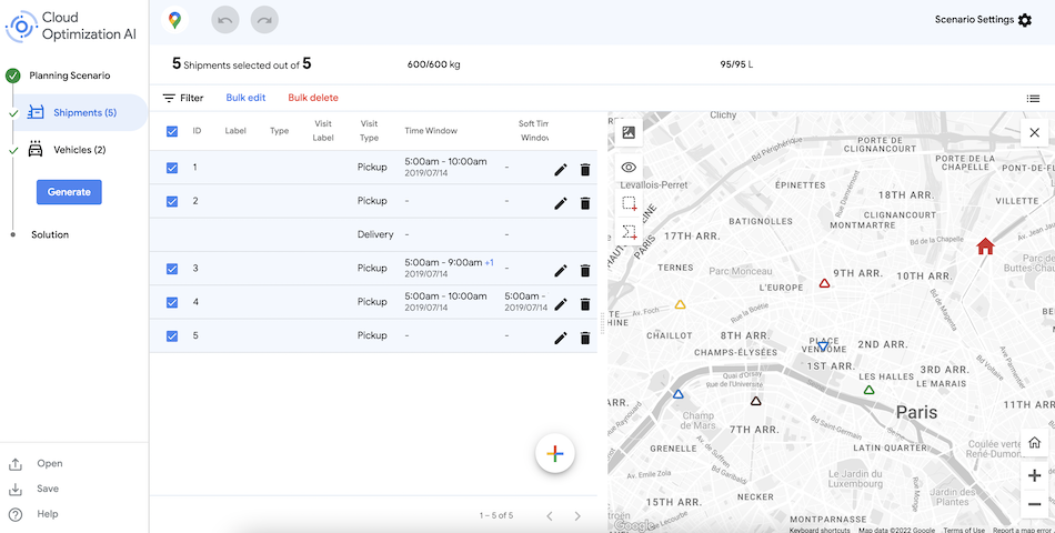 Fleet Routing App screenshot