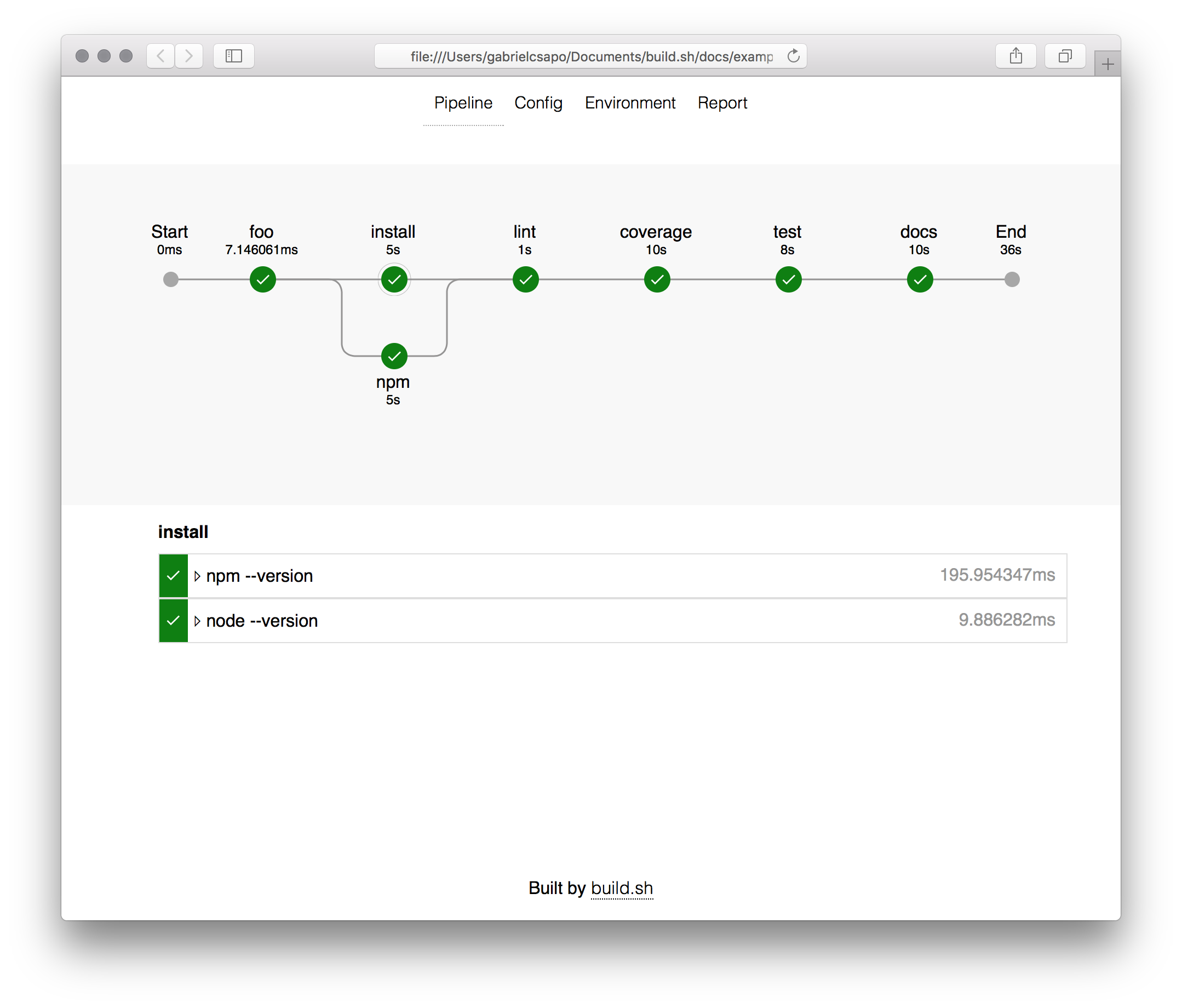 successfully built pipeline