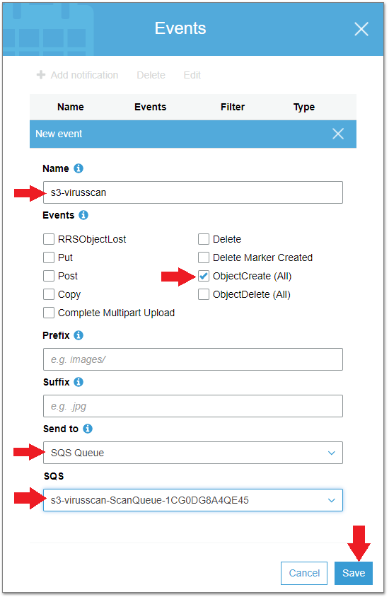 Configure Event Notifications 2