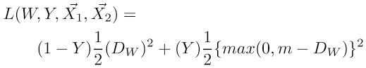 >Contrastive Loss Formula