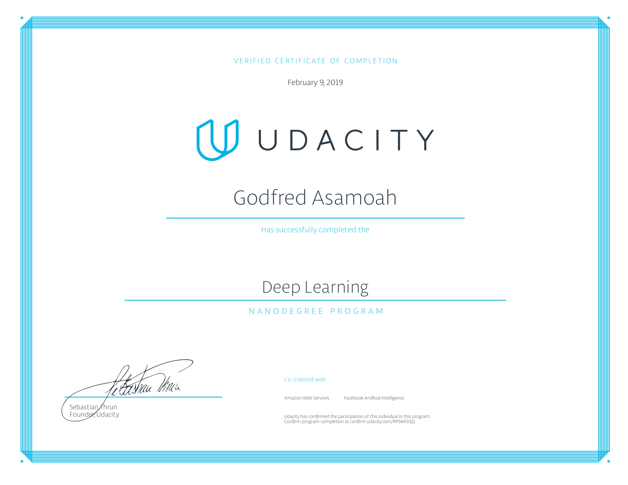 Nanodegree Certificate