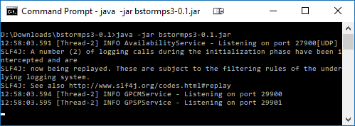 Gonespy command prompt