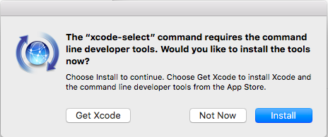 xcode-select install prompt