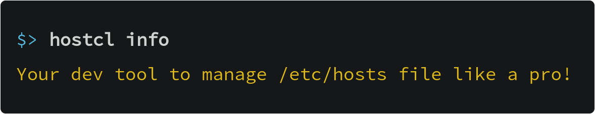 Your dev tool to manage /etc/hosts like a pro!