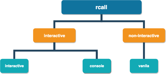 Summary of the rcall modes of data communication