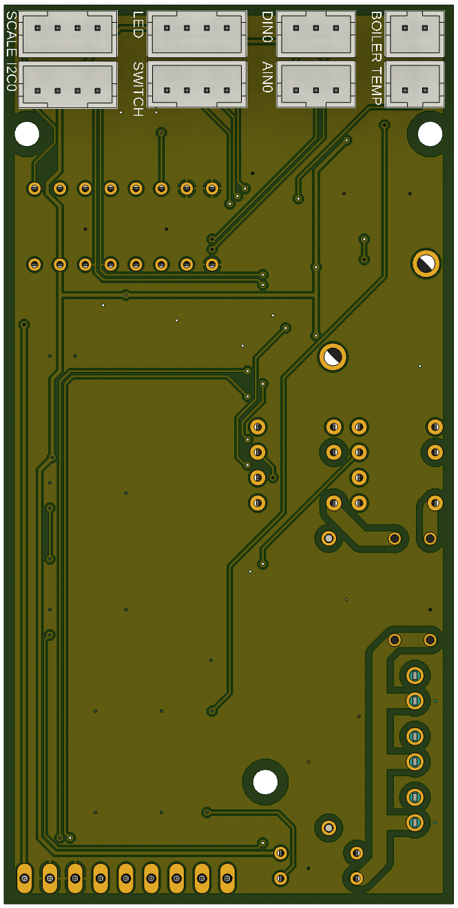 Back view of main board