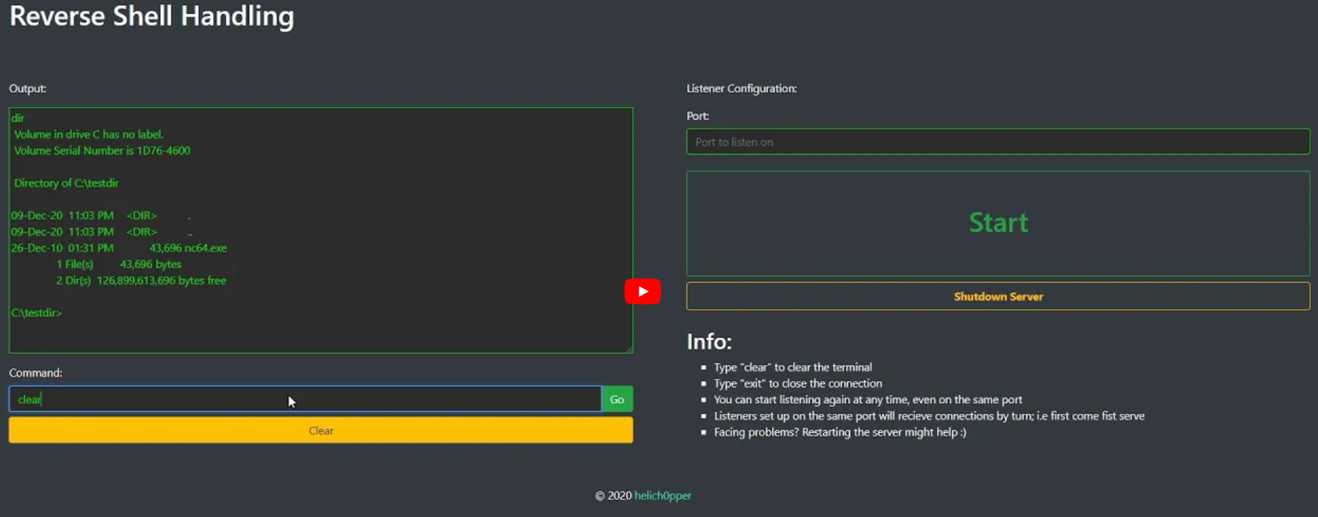 Reverse Shell Handling Demo