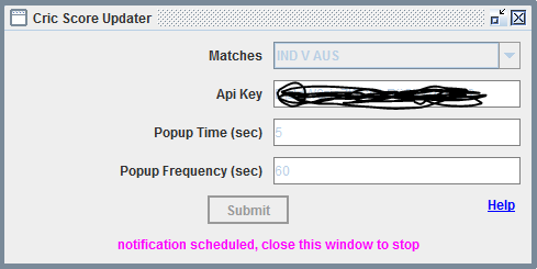 Configuration Screen