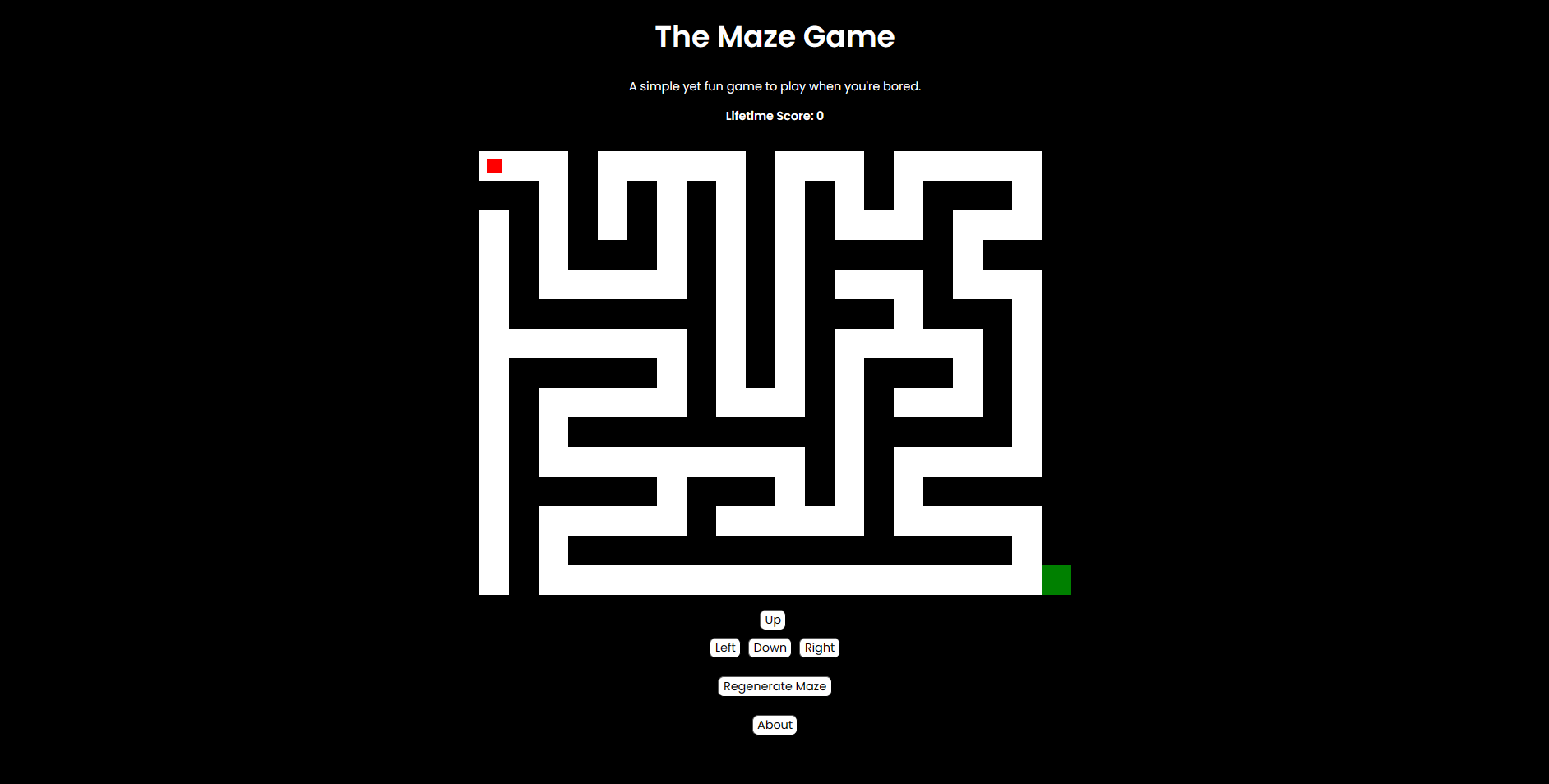 Maze Game - Gameplay