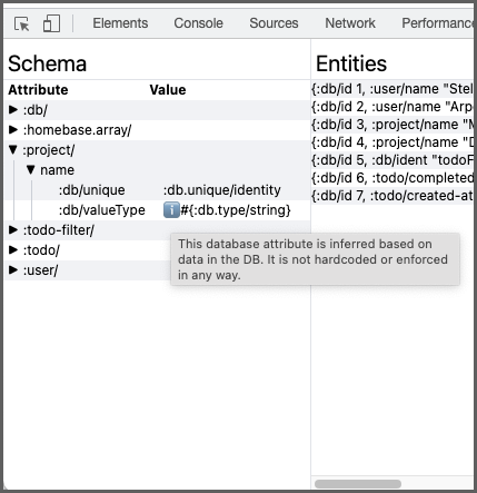 Schema inference example