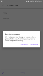setting storage permission in reaque android app