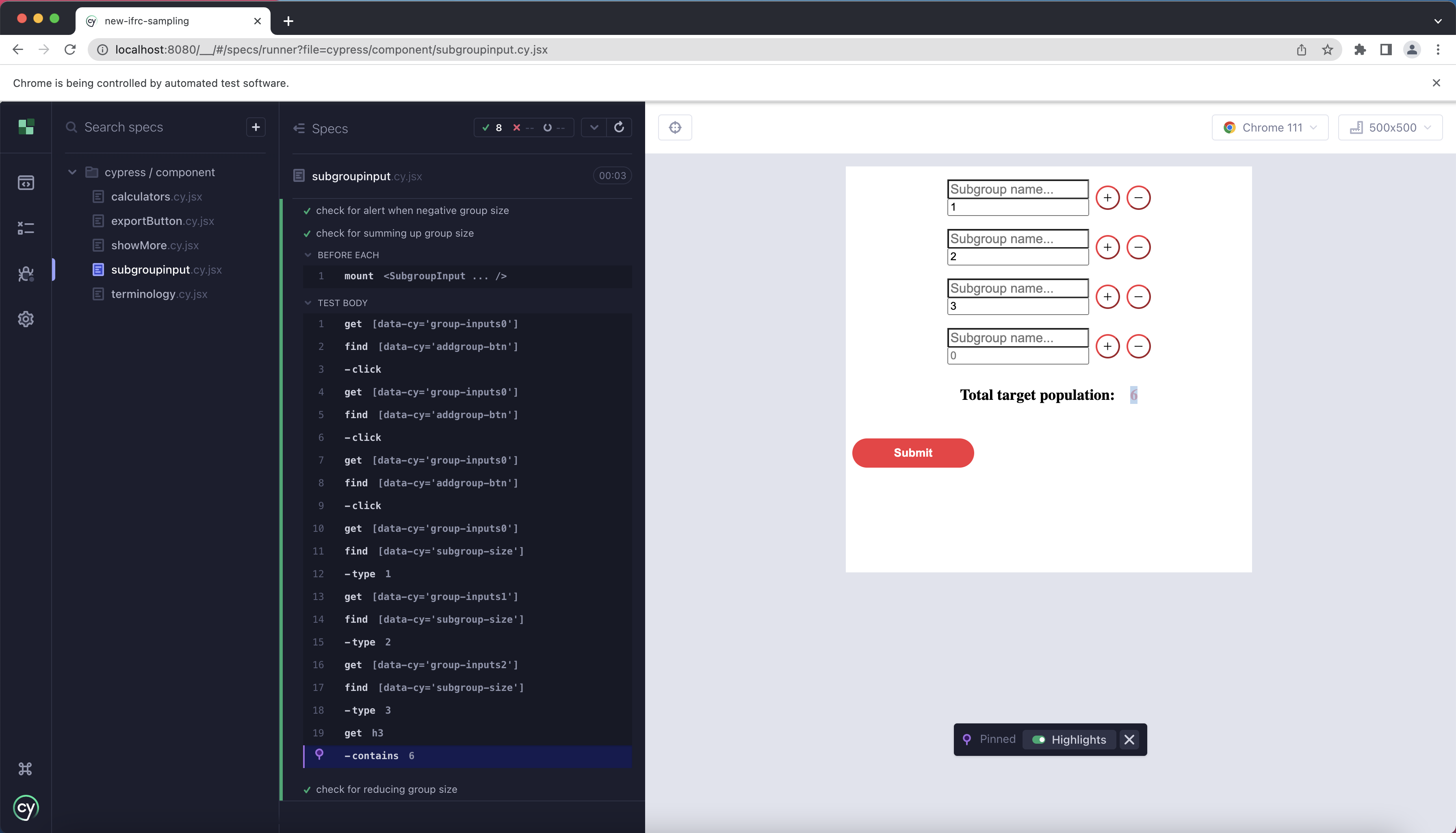 Component Testing