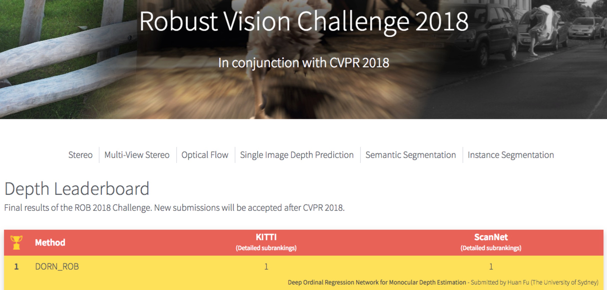 Robust Vision Challange 2018